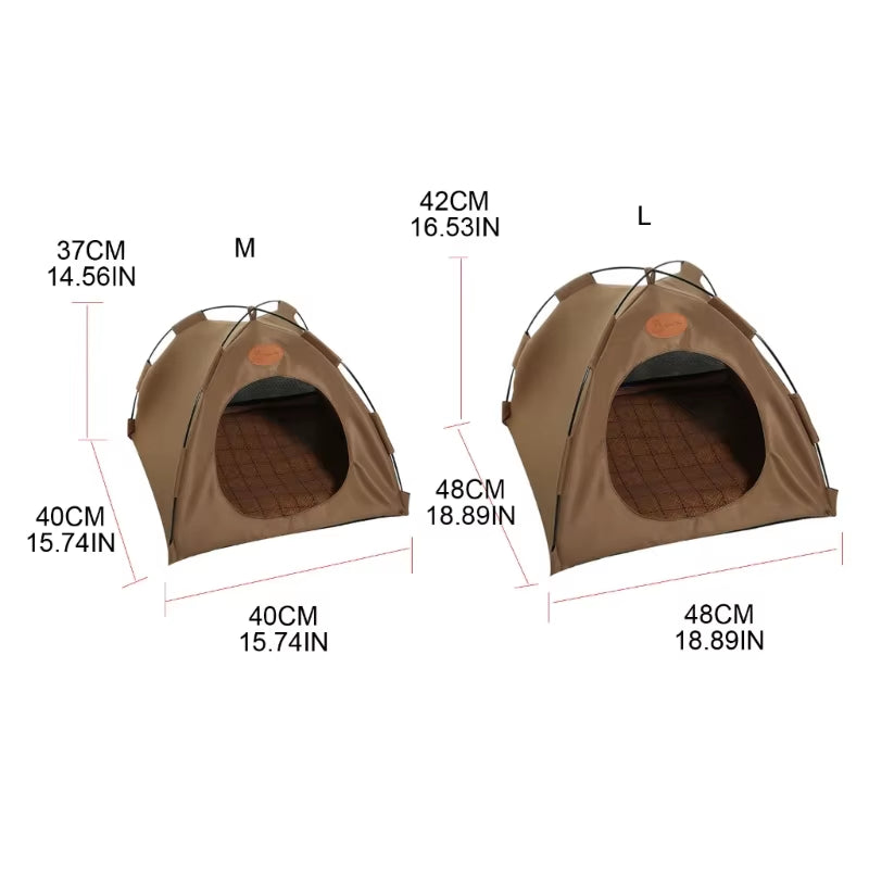 New Pet Tent Soft Bed Shelter Washable Cave Dogs House for Cat Small Dogs
