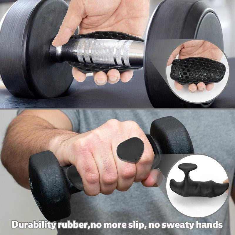 Octo Maxgrip Workout Grip for Maximum Strength - Anatomical Design for Improved Performance-Rubber Grips for Weight Lifting-Pull up Grips for Men Women- Gym Grips Gloves-Crosstraining Palm Grips Hand Protection- Gymnastics Hand Grips for Deadlifts (Pair)
