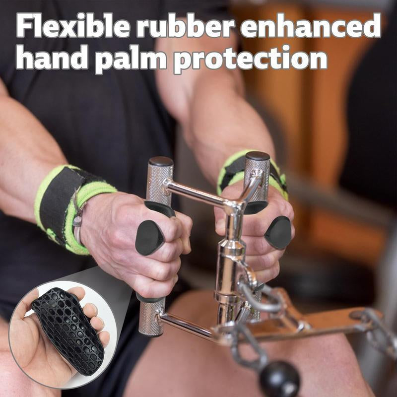 Octo Maxgrip Workout Grip for Maximum Strength - Anatomical Design for Improved Performance-Rubber Grips for Weight Lifting-Pull up Grips for Men Women- Gym Grips Gloves-Crosstraining Palm Grips Hand Protection- Gymnastics Hand Grips for Deadlifts (Pair)