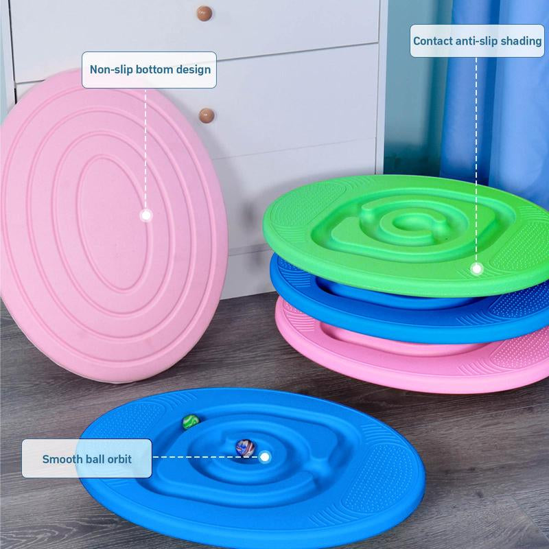 Balance Board Rocker Maze Board with 5 Balls, Children Snail Balance Board, Toddler Physical Therapy Toy