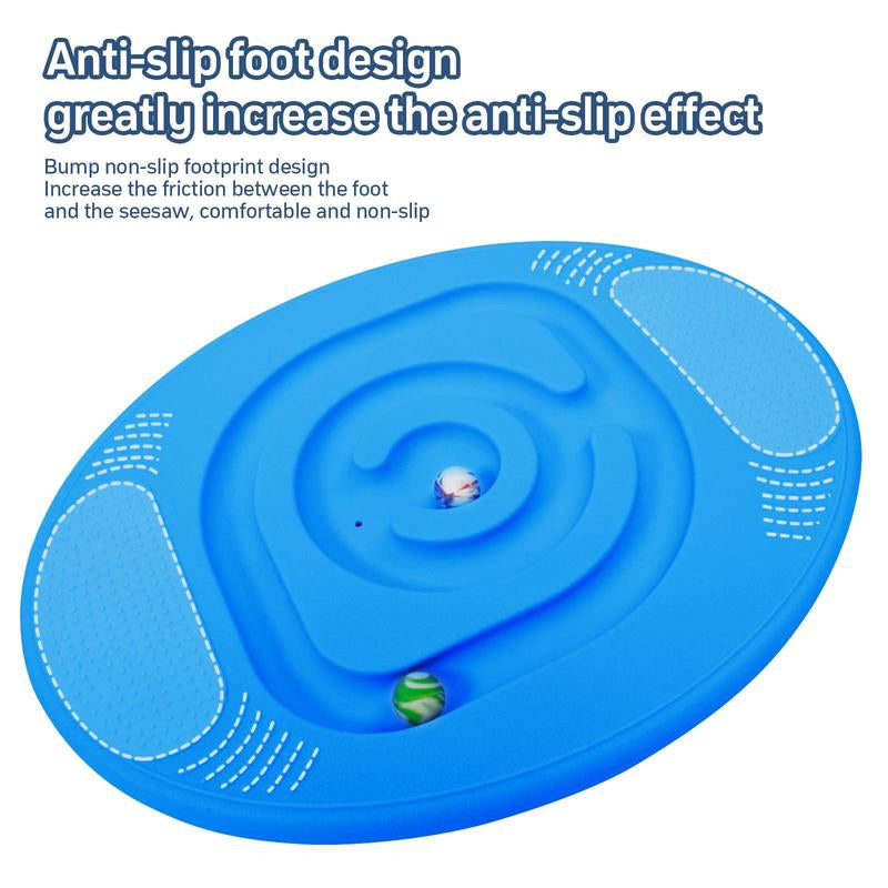 Balance Board Rocker Maze Board with 5 Balls, Children Snail Balance Board, Toddler Physical Therapy Toy