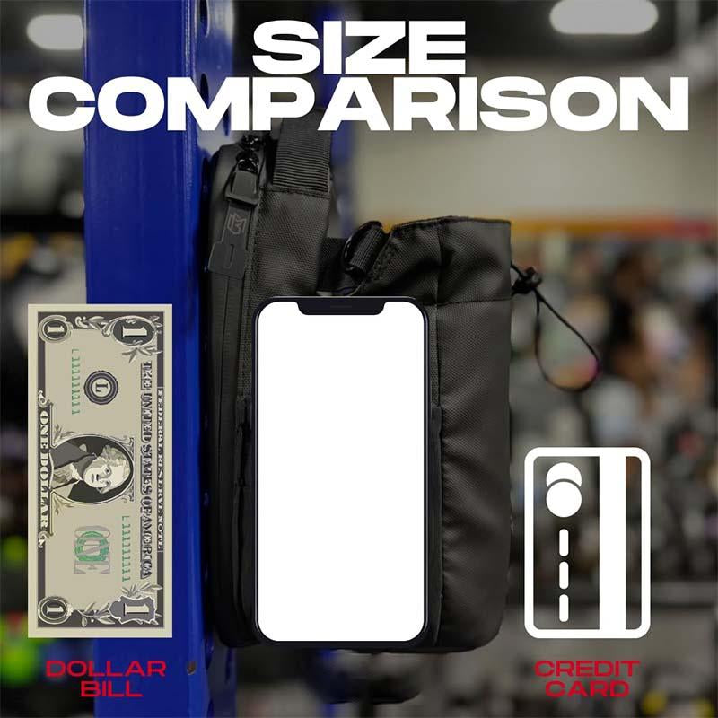 Magnetic Bottle Bag Sling Bag for Men and Women |Magnetic Gym Bag for Gym, Travel, Work, and Sports | Keepyour Ltems off the Dirty Gym Floor with Magneticattachment