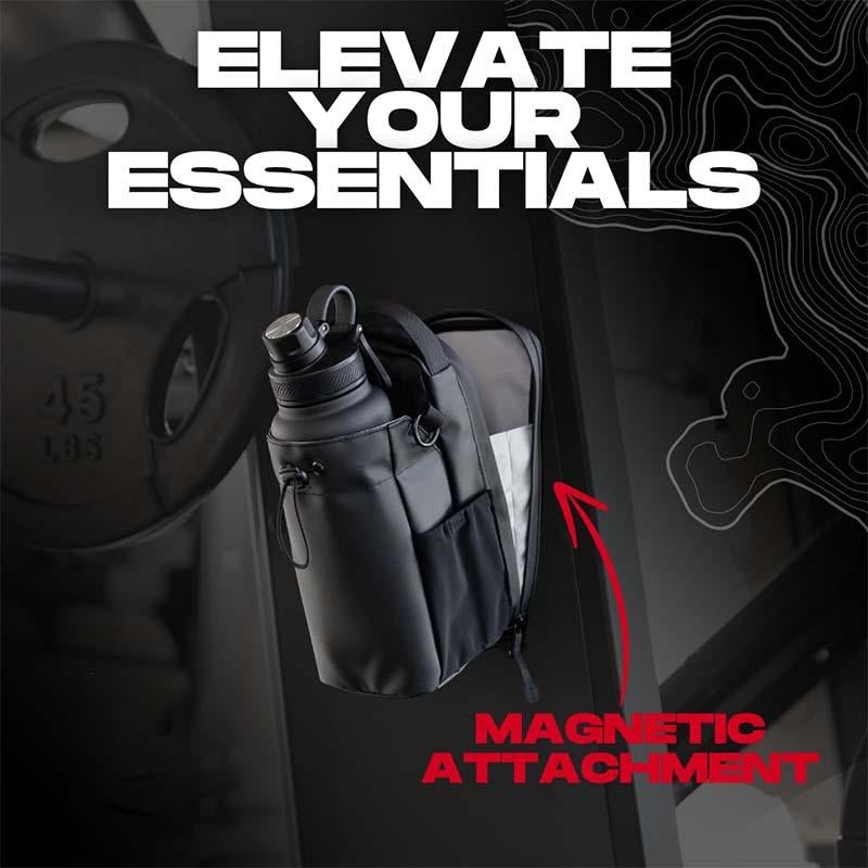 Magnetic Bottle Bag Sling Bag for Men and Women |Magnetic Gym Bag for Gym, Travel, Work, and Sports | Keepyour Ltems off the Dirty Gym Floor with Magneticattachment