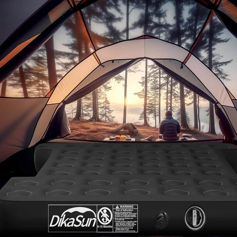 Truck Bed Air Mattress 5.5'-5.8' Cordless Rechargeable Inflatable Truck Bed Mattress, Blow up Full Size Short Pickup Truck Sleeping Pad for Camping