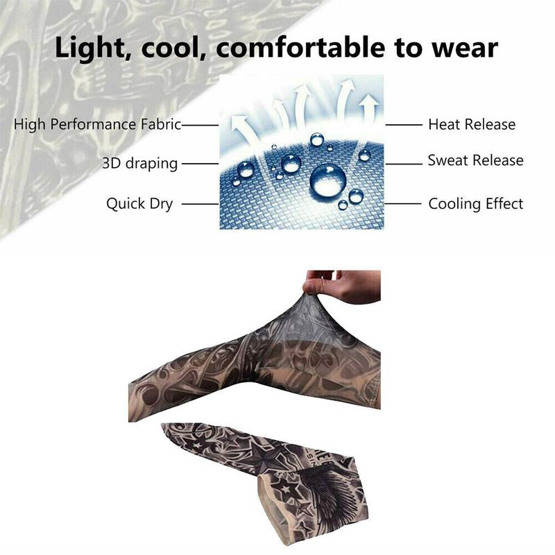 10Count Cooling Arm Sleeves Cover UV Sun Protection Outdoor Sport Summer Men Women