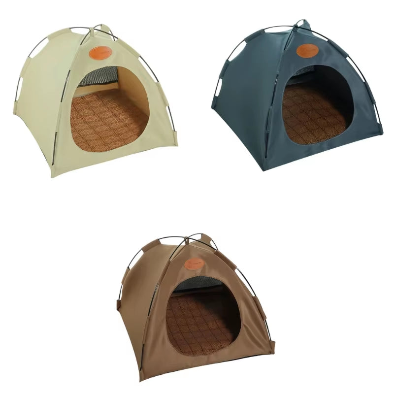New Pet Tent Soft Bed Shelter Washable Cave Dogs House for Cat Small Dogs